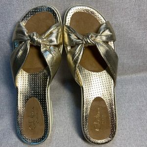 Cole Haan Women's Gold Sandals Size 7,5